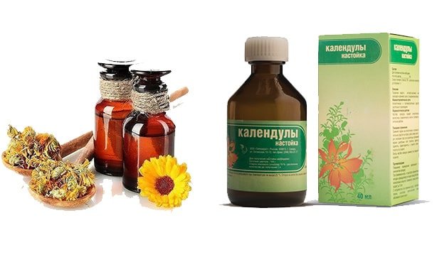 Pharmacy and natural calendula tincture