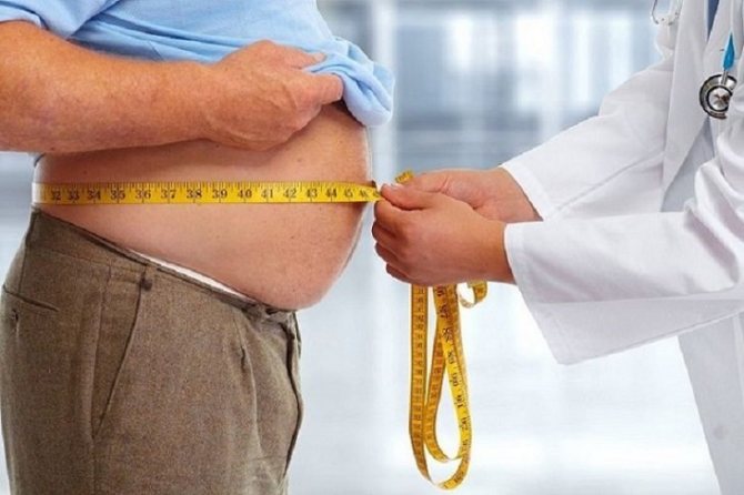 decreased waist size with hypertension